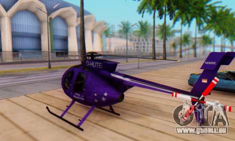 Die MD500E Hubschrauber v1 für GTA San Andreas