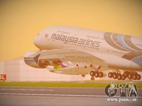 Airbus A380-800 Malaysia Airlines für GTA San Andreas