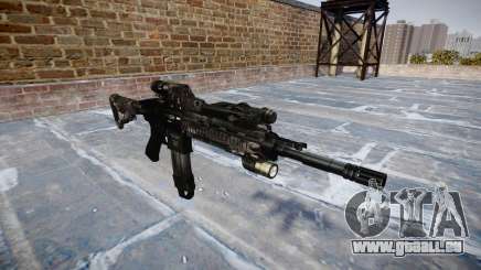 Fusil automatique Colt M4A1 kryptek typhon pour GTA 4