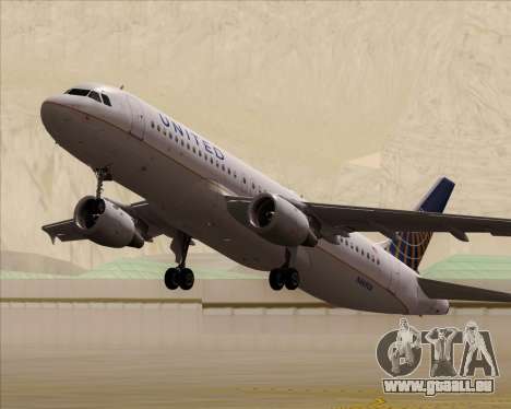 Airbus A320-232 United Airlines für GTA San Andreas