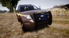 Ford Explorer 2013 Sheriff [ELS] Virginia pour GTA 4