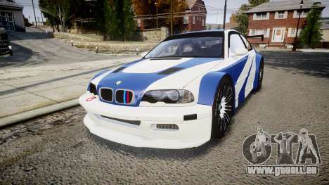 BMW M3 E46 GTR Most Wanted plate NFS ND 4 SPD pour GTA 4