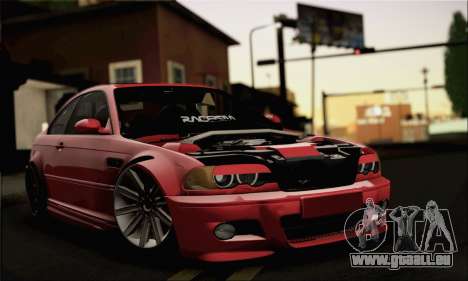 BMW M3 Coupe Tuned Version Burnout für GTA San Andreas