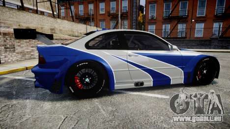 BMW M3 E46 GTR Most Wanted plate NFS MW pour GTA 4