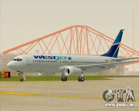 Boeing 737-800 WestJet Airlines für GTA San Andreas