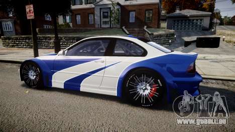 BMW M3 E46 GTR Most Wanted plate NFS ND 4 SPD für GTA 4