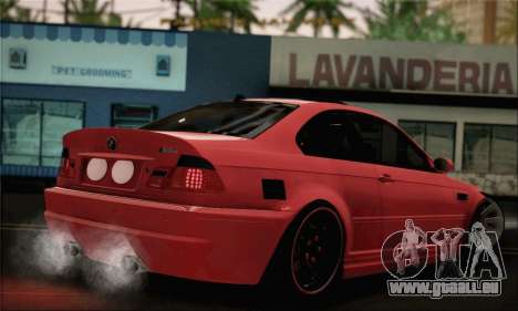 BMW M3 Coupe Tuned Version Burnout für GTA San Andreas