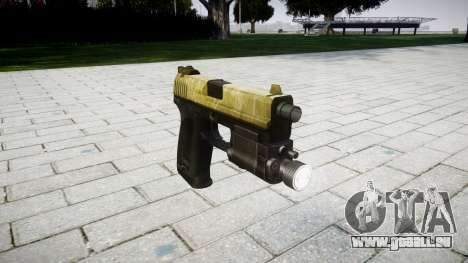 Pistole HK USP 45 olive für GTA 4