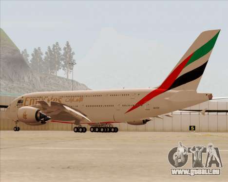Airbus A380-800 Emirates 40 Anniversary Sticker für GTA San Andreas