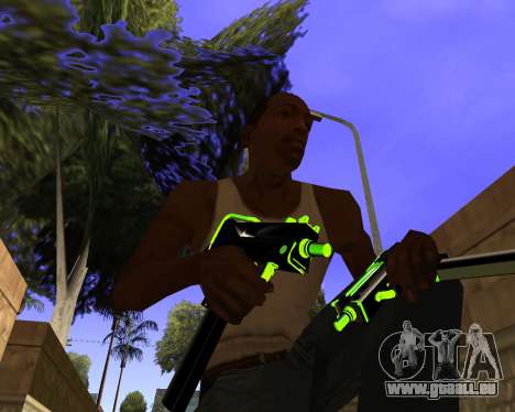 Chrome Green Weapon Pack pour GTA San Andreas