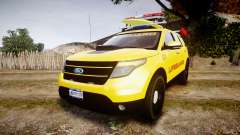 Ford Explorer 2013 Lifeguard Beach [ELS] für GTA 4