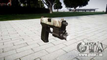 Pistole HK USP 45 woodland für GTA 4
