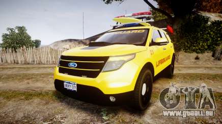 Ford Explorer 2013 Lifeguard Beach [ELS] für GTA 4