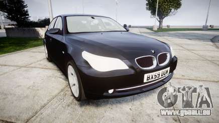 BMW 525d E60 2009 Police [ELS] Unmarked pour GTA 4