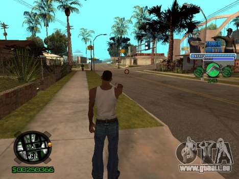 С-Hud Tawer-Ghetto v1.6 Classique pour GTA San Andreas