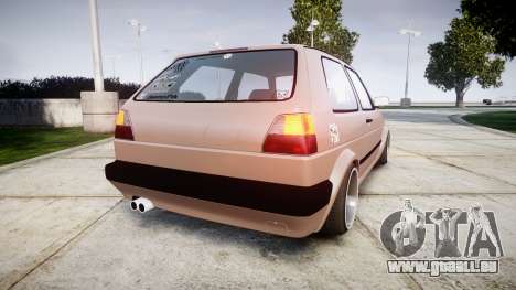 Volkswagen Golf MK2 GTi 1992 pour GTA 4