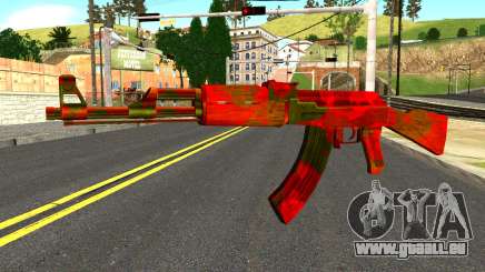 AK47 with Blood pour GTA San Andreas