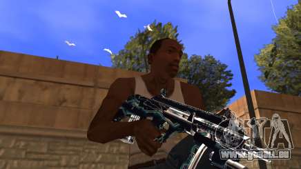 Blue Chrome Weapon Pack für GTA San Andreas