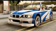BMW M3 E46 GTR NFS MW für GTA San Andreas