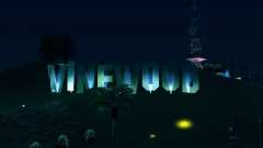 Hintergrundbeleuchtung Etiketten Vinewood für GTA San Andreas