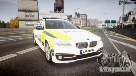 BMW 530d F11 Norwegian Police [ELS] für GTA 4