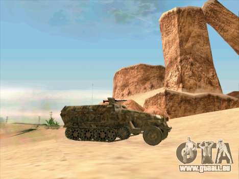 Sd Kfz 251 Camouflage Desert pour GTA San Andreas