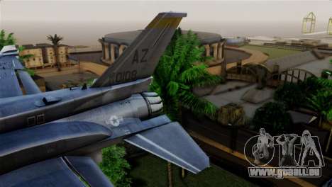 EMB F-16F Fighting Falcon US Air Force pour GTA San Andreas