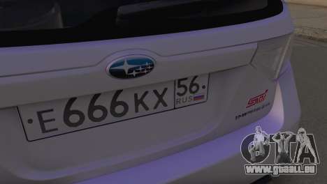 Subaru Impreza WRX STI für GTA San Andreas