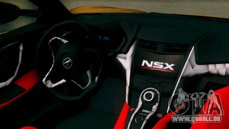 Acura NSX 2016 v1.0 SA Plate pour GTA San Andreas