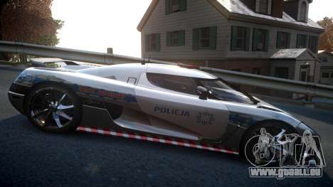 Koenigsegg Agera Polish Highway Patrol Police für GTA 4