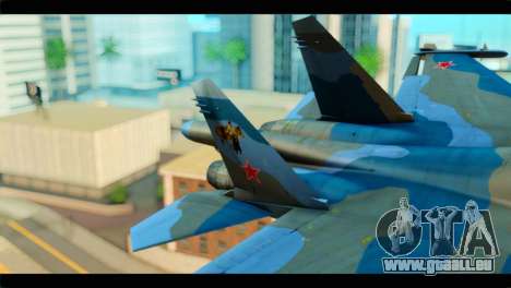 SU-34 Fullback Russian Air Force Camo Blue pour GTA San Andreas
