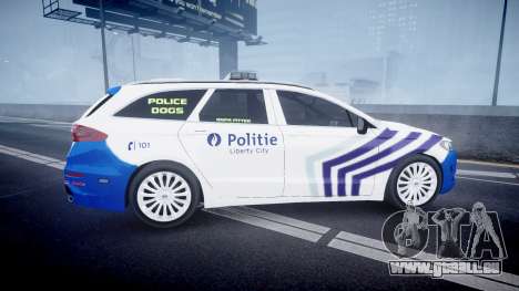 Ford Fusion Estate Belgian Police [ELS] Dog Unit für GTA 4