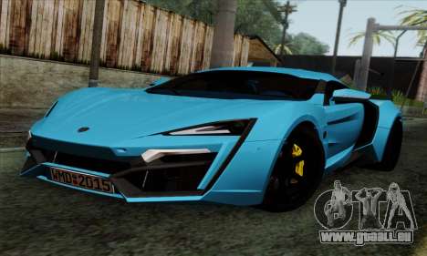 Lykan Hypersport 2014 EU Plate Livery Pack 2 pour GTA San Andreas