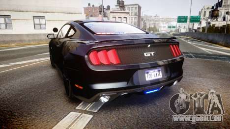 Ford Mustang GT 2015 FBI Unmarked [ELS] pour GTA 4