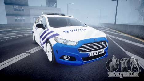 Ford Fusion Estate Belgian Police [ELS] Dog Unit pour GTA 4