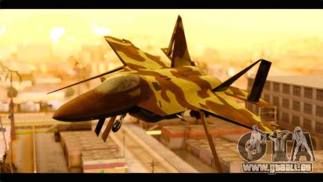 F-22 Raptor Desert Camouflage pour GTA San Andreas