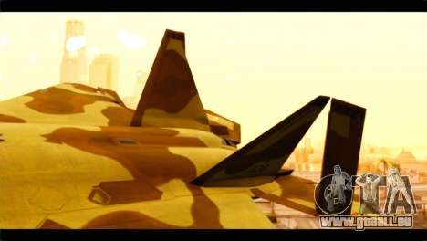 F-22 Raptor Desert Camouflage pour GTA San Andreas