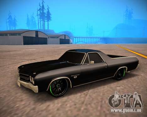 Chevrolet El Camino SS Green Hornet für GTA San Andreas