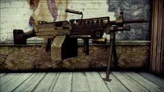 Gold M60 with Custom GTA 5 Icon pour GTA San Andreas