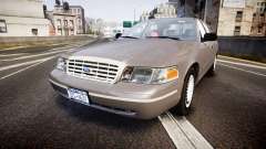 Ford Crown Victoria NYPD Unmarked [ELS] Old pour GTA 4