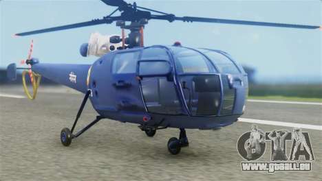 Indian Navy CHETAK Heli Skin pour GTA San Andreas