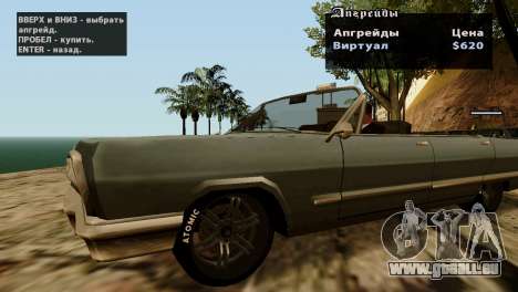 Roues de GTA 5 v2 pour GTA San Andreas