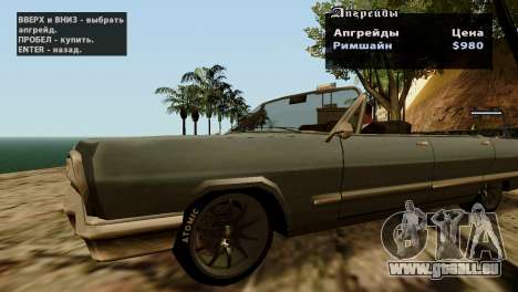 Roues de GTA 5 v2 pour GTA San Andreas