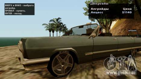 Roues de GTA 5 v2 pour GTA San Andreas