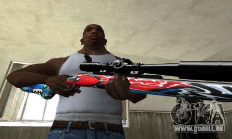 Red Shark Sniper Rifle pour GTA San Andreas