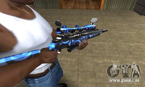 Blue Limers Sniper Rifle für GTA San Andreas