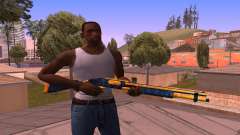 Shotgun BlueYellow für GTA San Andreas