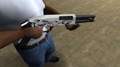 Mini White Shotgun für GTA San Andreas