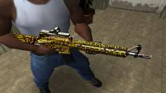 Yellow Jungle M4 für GTA San Andreas