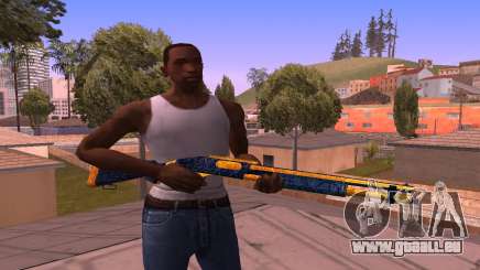 Shotgun BlueYellow pour GTA San Andreas